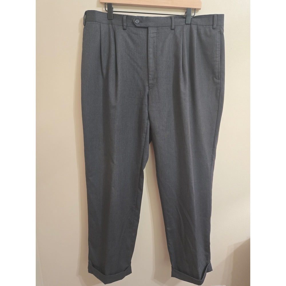 Lauren Ralph Lauren 120s Wool Cashmere Dress Pants Men's 40x29 Charcoal Gray EUC